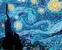 Pintura de diamantes Zuty Starry Night (Van Gogh) Pintura de diamantes