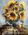 Pintura diamante Zuty Bouquet of Sunflowers Autumn Tuned