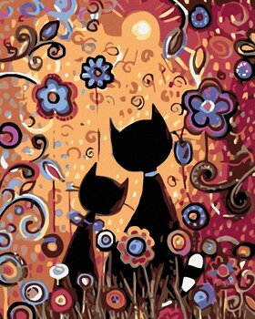 Диамантено рисуване Zuty Две котки - 1