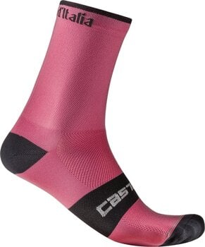 Cyklo ponožky Castelli Giro107 18 Sock Rosa Giro L Cyklo ponožky - 1