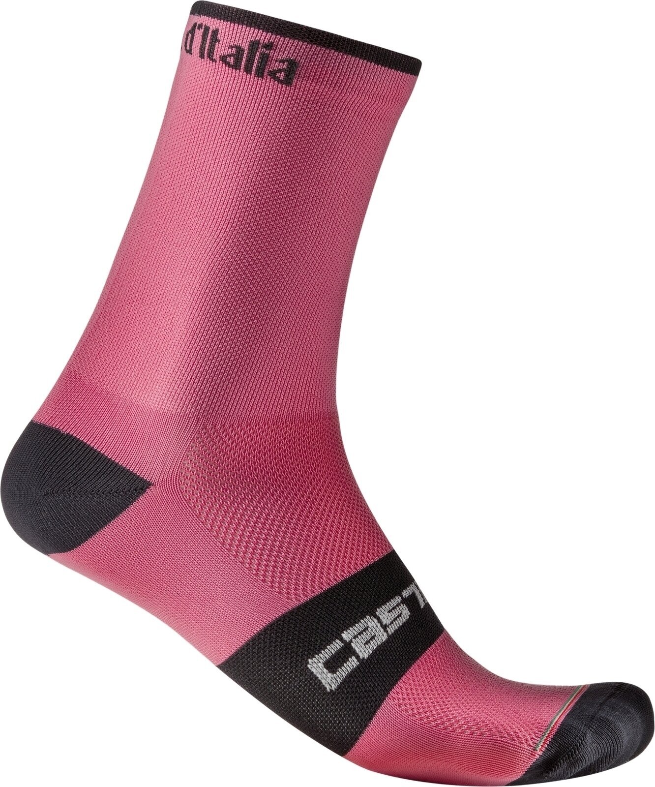 Kolesarske nogavice Castelli Giro107 18 Sock Rosa Giro 2XL Kolesarske nogavice