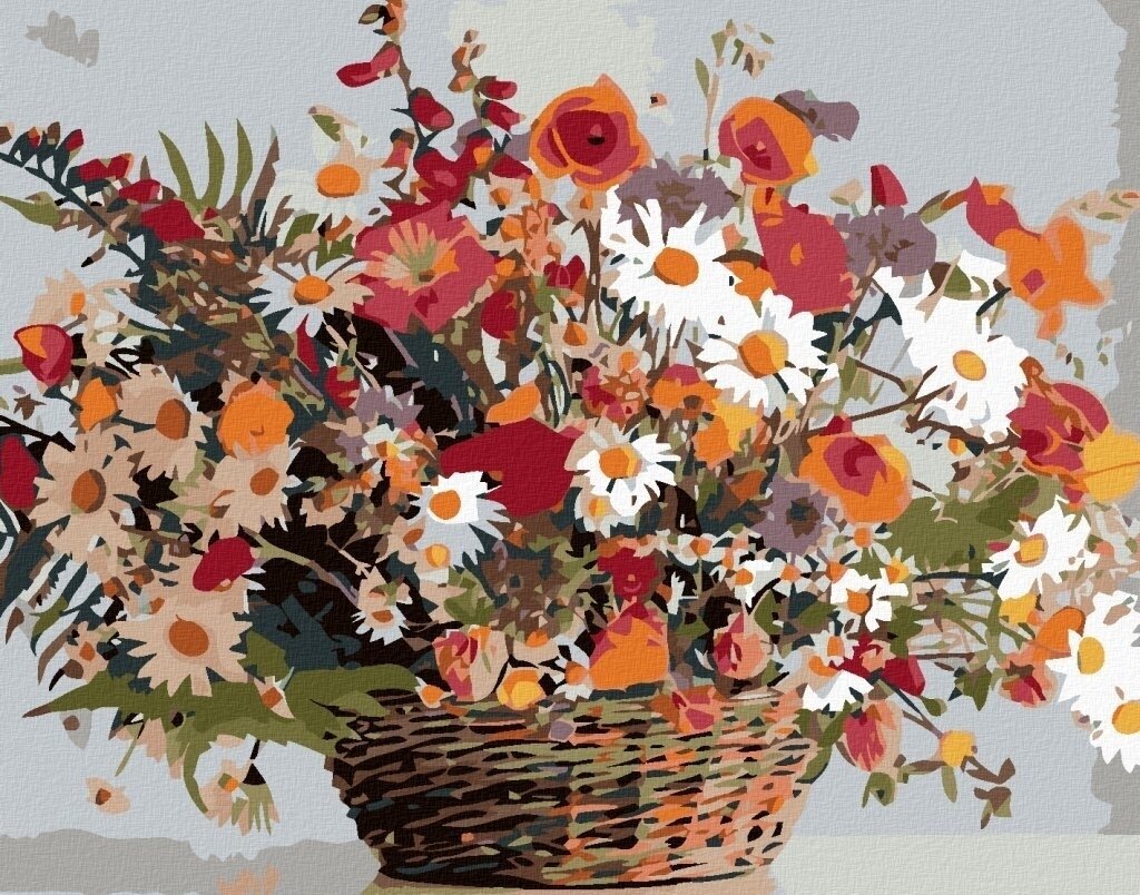 Pintura diamante Zuty Meadow Flowers In Basket