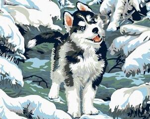 Diamantmalerei Zuty Diamantmalerei Kleiner Husky