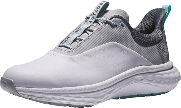 Men's golf shoes Footjoy Quantum White/White/Grey 44 Men's golf shoes - 1