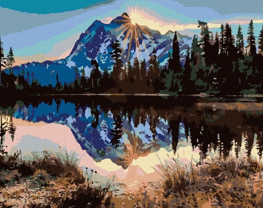 Диамантено рисуване Zuty Снежни планини