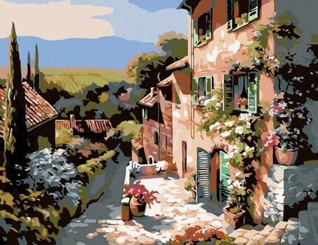 Диамантено рисуване Zuty Къща в Тоскана - 1