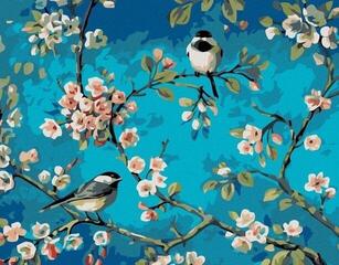 Diamond Art Zuty Diamond Art Two Sitting Birds