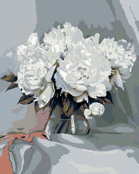 Diamant schilderij Zuty White Peonies - 1