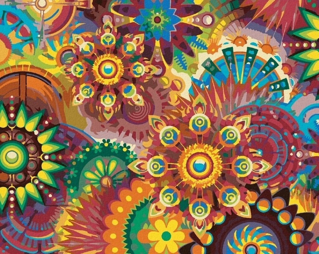 Диамантено рисуване Zuty Цветни мандали