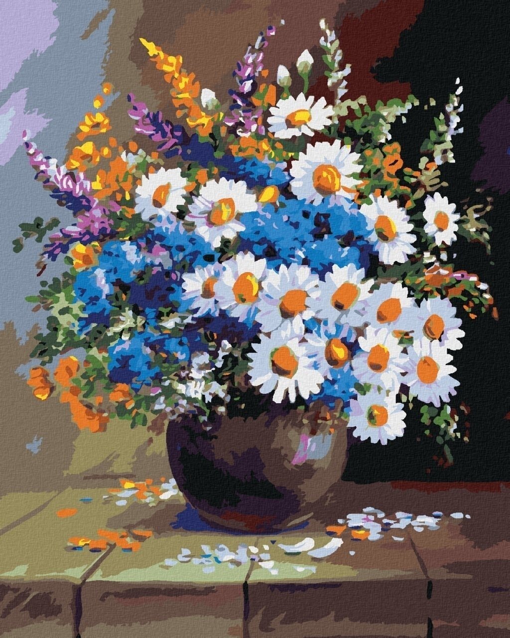 Диамантено рисуване Zuty Ваза с натюрморт и цветя