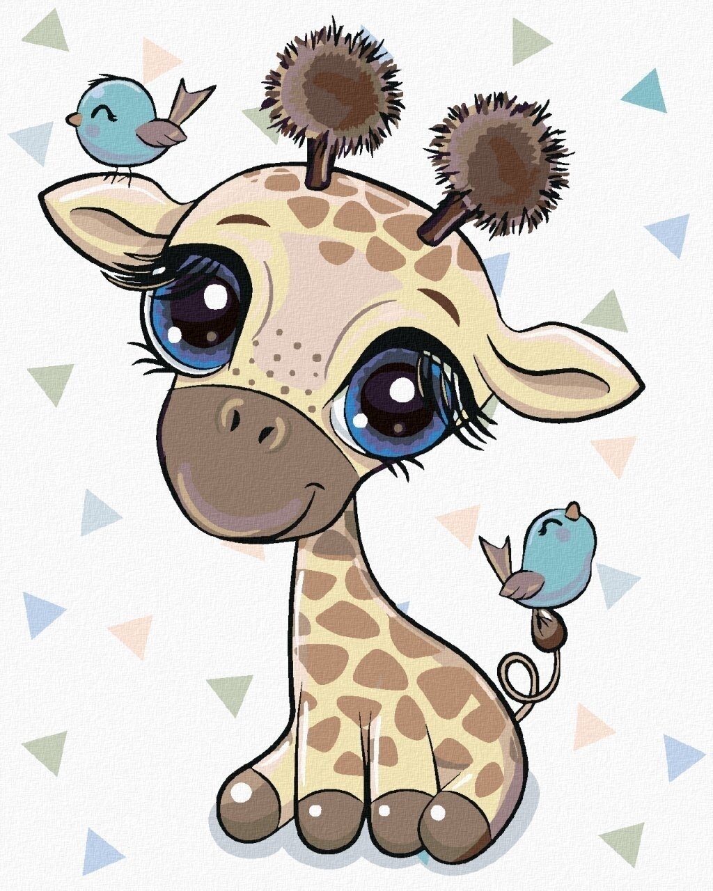 Diamantmalerei Zuty Kleine Giraffe