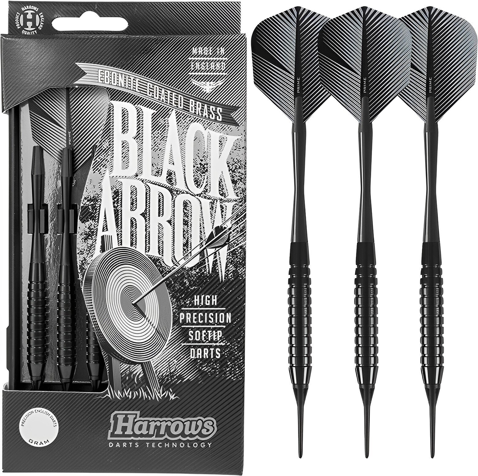 Freccette Harrows Black Arrow R Softip 16 g Freccette