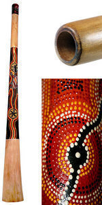 Didgeridoo Terre Didgeridoo made of teak wood 130cm paint