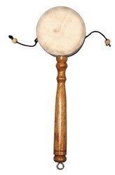 Instrument rituel de percussion Terre Prayer-drum