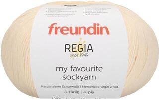 Pletací příze Freundin x Regia My Favourite Sockyarn 9807142-00002 Ivory Pletací příze