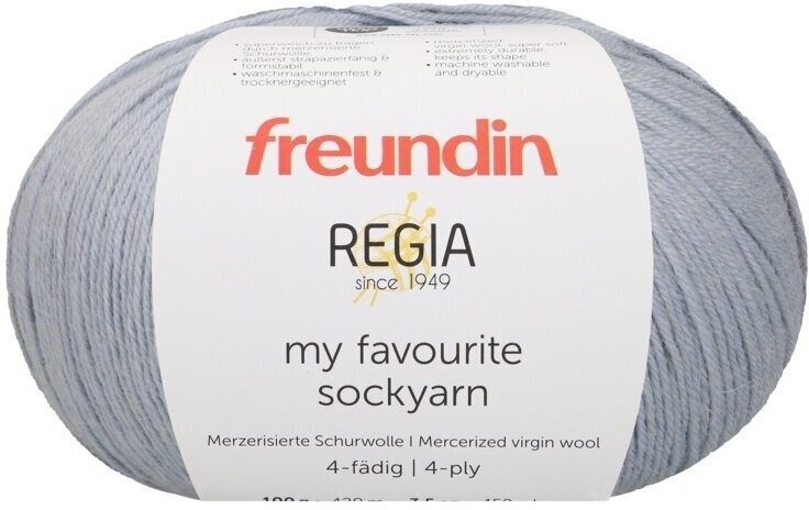 Knitting Yarn Freundin x Regia My Favourite Sockyarn 9807142-00052 Avio Knitting Yarn