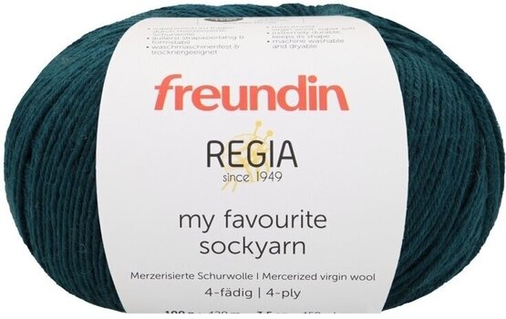 Stickgarn Freundin x Regia My Favourite Sockyarn 9807142-00072 Bottle Green Stickgarn - 1