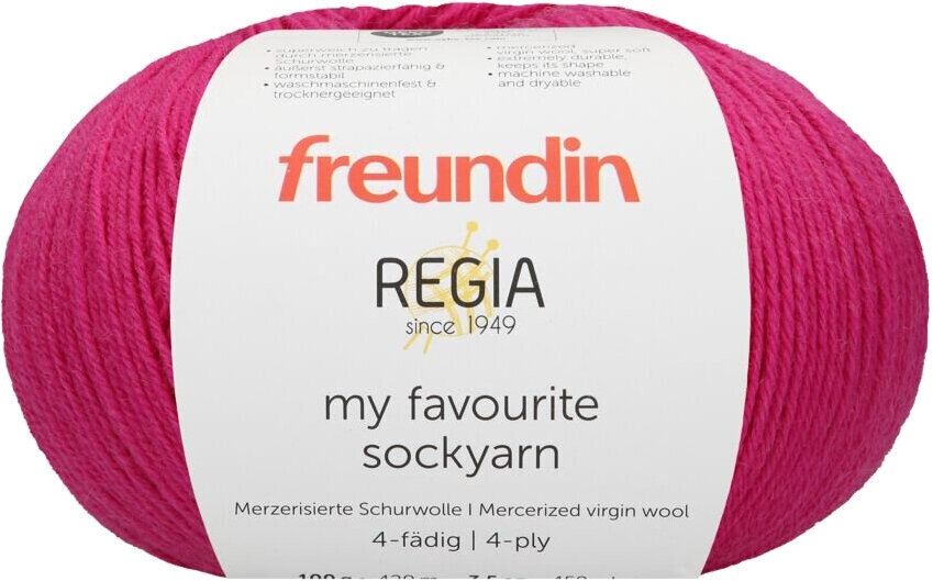 Strickgarn Freundin x Regia My Favourite Sockyarn 9807142-00035 Magenta