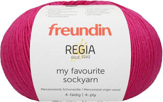 Pletací příze Freundin x Regia My Favourite Sockyarn 9807142-00035 Magenta Pletací příze