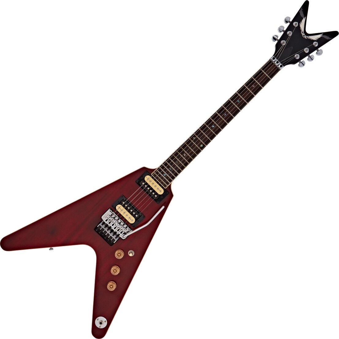 Elektromos gitár Dean Guitars V 79 Floyd Trans Cherry