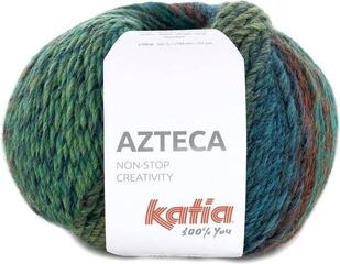 Przędza dziewiarska Katia Azteca 7891 Emerald/Maroon Przędza dziewiarska