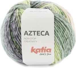 Przędza dziewiarska Katia Azteca 7879 Emerald green/Violet Przędza dziewiarska