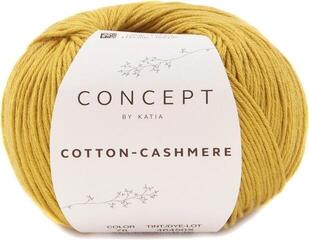 Knitting Yarn Katia Cotton Cashmere 78 Broom Yellow Knitting Yarn