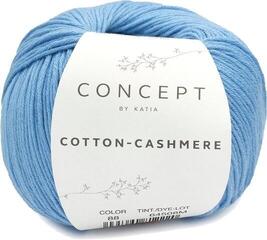 Kötőfonal Katia Cotton Cashmere 88 Bright Blue Kötőfonal
