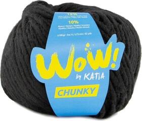 Knitting Yarn Katia Wow Chunky 53 Black Knitting Yarn
