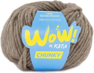 Pređa za pletenje Katia Wow Chunky 54 Pale Brown Pređa za pletenje