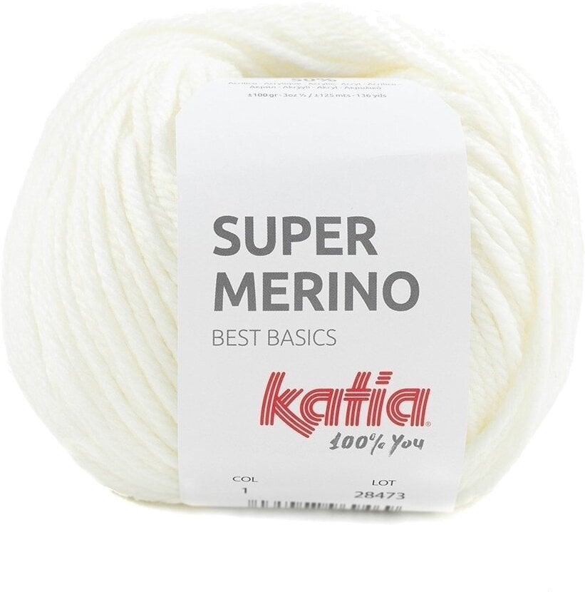 Fios para tricotar Katia Super Merino 1