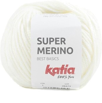 Fil à tricoter Katia Super Merino 1 - 1