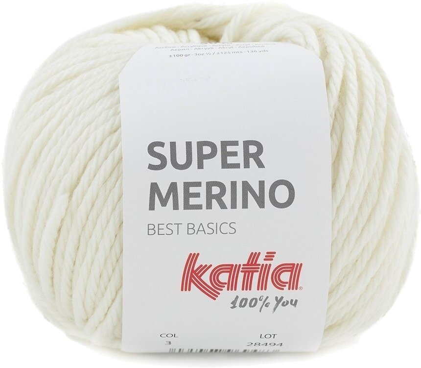 Fios para tricotar Katia Super Merino 3