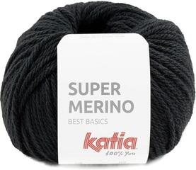 Strickgarn Katia Super Merino 2 Black Strickgarn