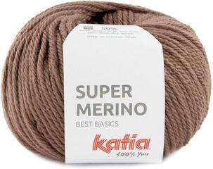 Knitting Yarn Katia Super Merino 41 Brown Knitting Yarn