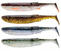 Isca de borracha Savage Gear Craft Bleak Clam Clear Water Mix Bleak-Holo Baitfish-Roach-Motoroil UV-Green Pearl Yellow 12 cm 11,8 g