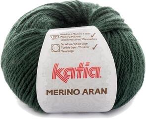 Filati per maglieria Katia Merino Aran 66 Dark Green Filati per maglieria