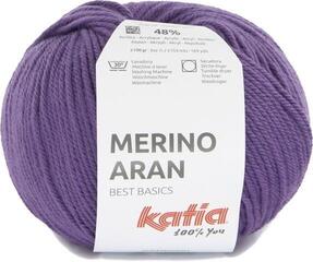 Fil à tricoter Katia Merino Aran 102 Lilac Fil à tricoter