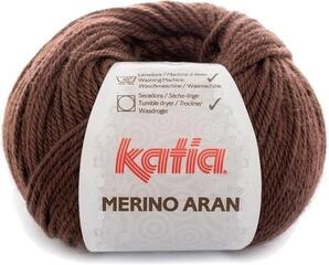 Pletacia priadza Katia Merino Aran 46 Dark Brown Pletacia priadza