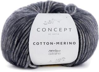Pređa za pletenje Katia Cotton Merino 107 Dark Grey Pređa za pletenje