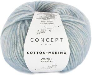 Fil à tricoter Katia Cotton Merino 142 Pigeon Blue Fil à tricoter