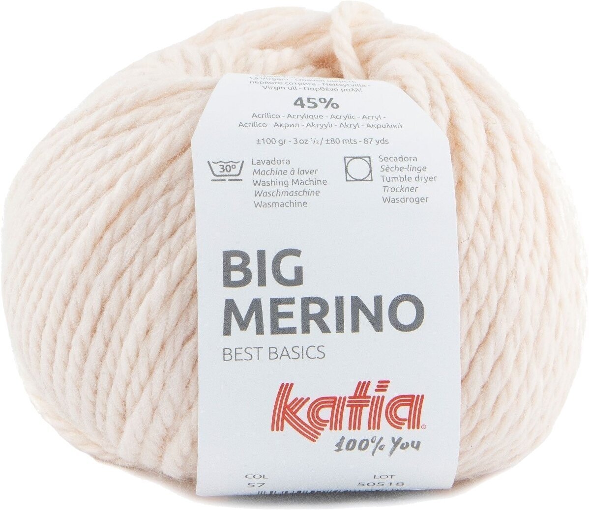 Fire de tricotat Katia Big Merino 57