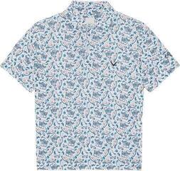 Polo majice Callaway Boys All Over Golf Printed Bright White