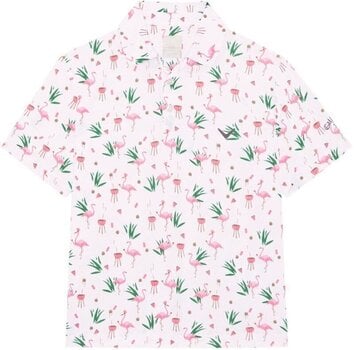 Polo košeľa Callaway Boys All Over Flamingo Printed Polo Bright White L - 1