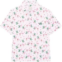 Polo majice Callaway Boys All Over Flamingo Printed Bright White