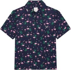 Polo majice Callaway Boys All Over Flamingo Printed Peacoat