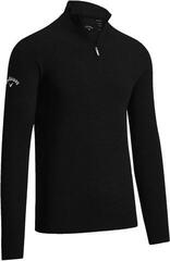 Hanorac/Pulover Callaway 1/4 Zipped Merino Black Onyx