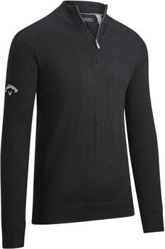Hoodie/Sweater Callaway Windstopper 1/4 Mens Zipped Sweater Black Ink L - 1