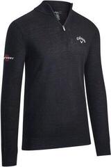 Hanorac/Pulover Callaway 1/4 Blended Merino Black Ink