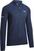 Pulóver Callaway 1/4 Blended Mens Merino Sweater Navy Blue S